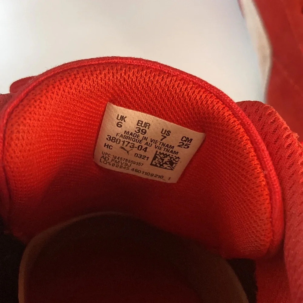 Puma Speedcat Red Suede Sneakers